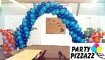 Balloon Arch Accented with Sculptures