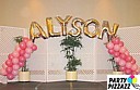 Customized 20' Balloon Arch.   Hibiscus Ballroom, Ala Moana Hotel