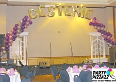 MegaLoon Silver Letters with Latex Balloons