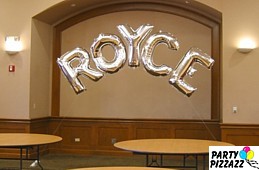 MegaLoon Silver Letters without Latex Balloons