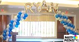 Customized 24' Balloon Arch.   Tradewind Ballroom, Hickam AFB