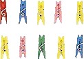 1" Mini Clothespins
