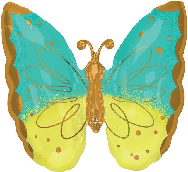 Mint Yellow Butterfly 25