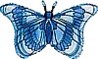 26" Sapphire Butterfly