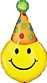 39" Smiley Face with Party Hat